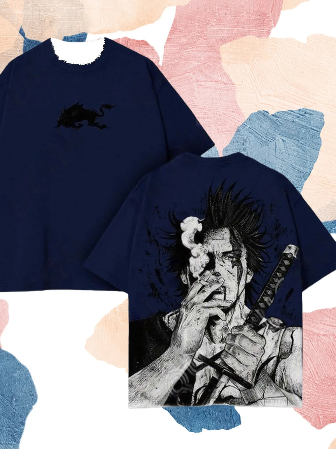 2026 Hot Yami Sukehiro Graphic Black Clover Manga T-shirt New Oversized Men and Women Casual Street Wear