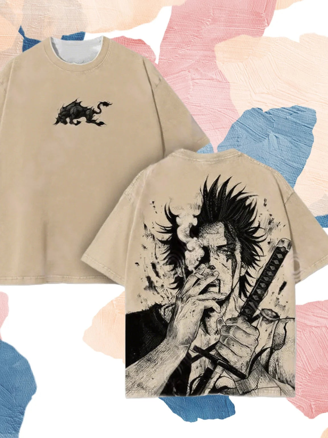 2026 Hot Yami Sukehiro Graphic Black Clover Manga T-shirt New Oversized Men and Women Casual Street Wear
