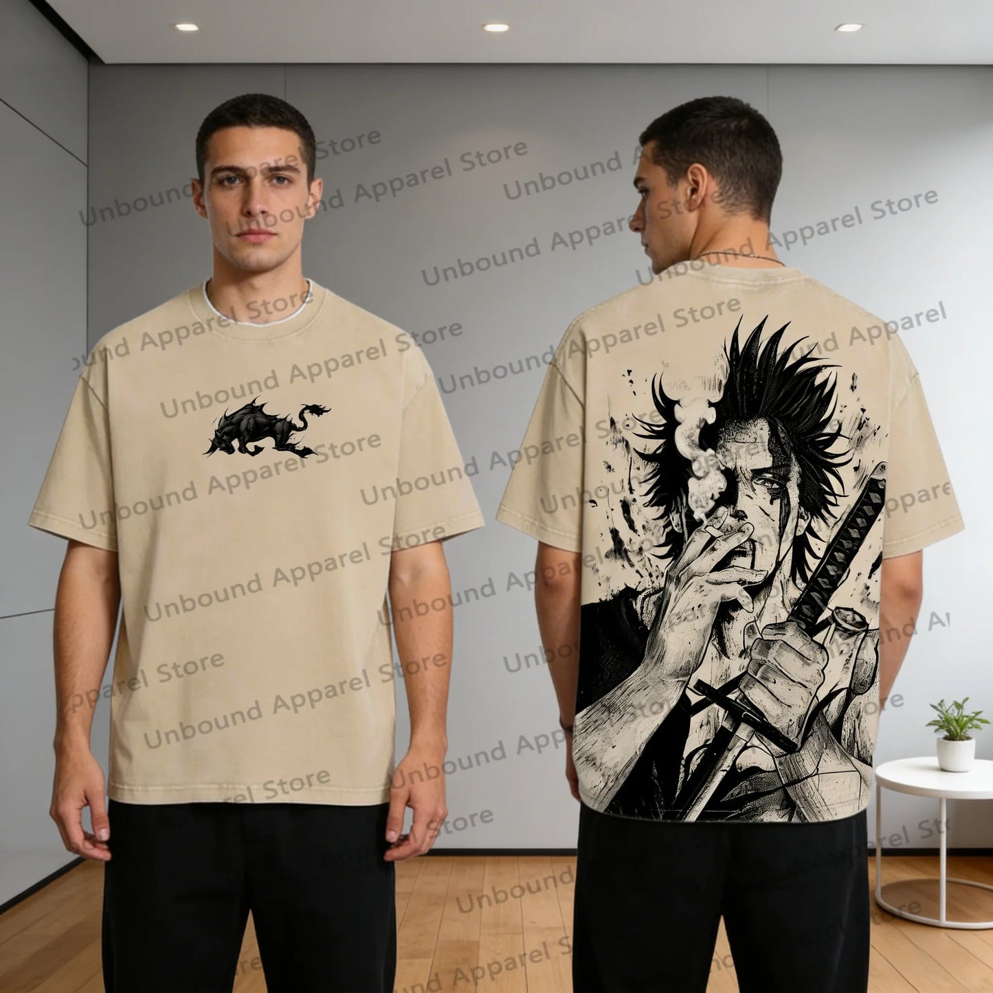 2026 Hot Yami Sukehiro Graphic Black Clover Manga T-shirt New Oversized Men and Women Casual Street Wear