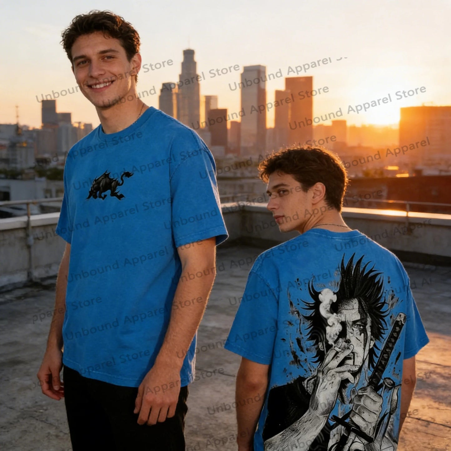 2026 Hot Yami Sukehiro Graphic Black Clover Manga T-shirt New Oversized Men and Women Casual Street Wear