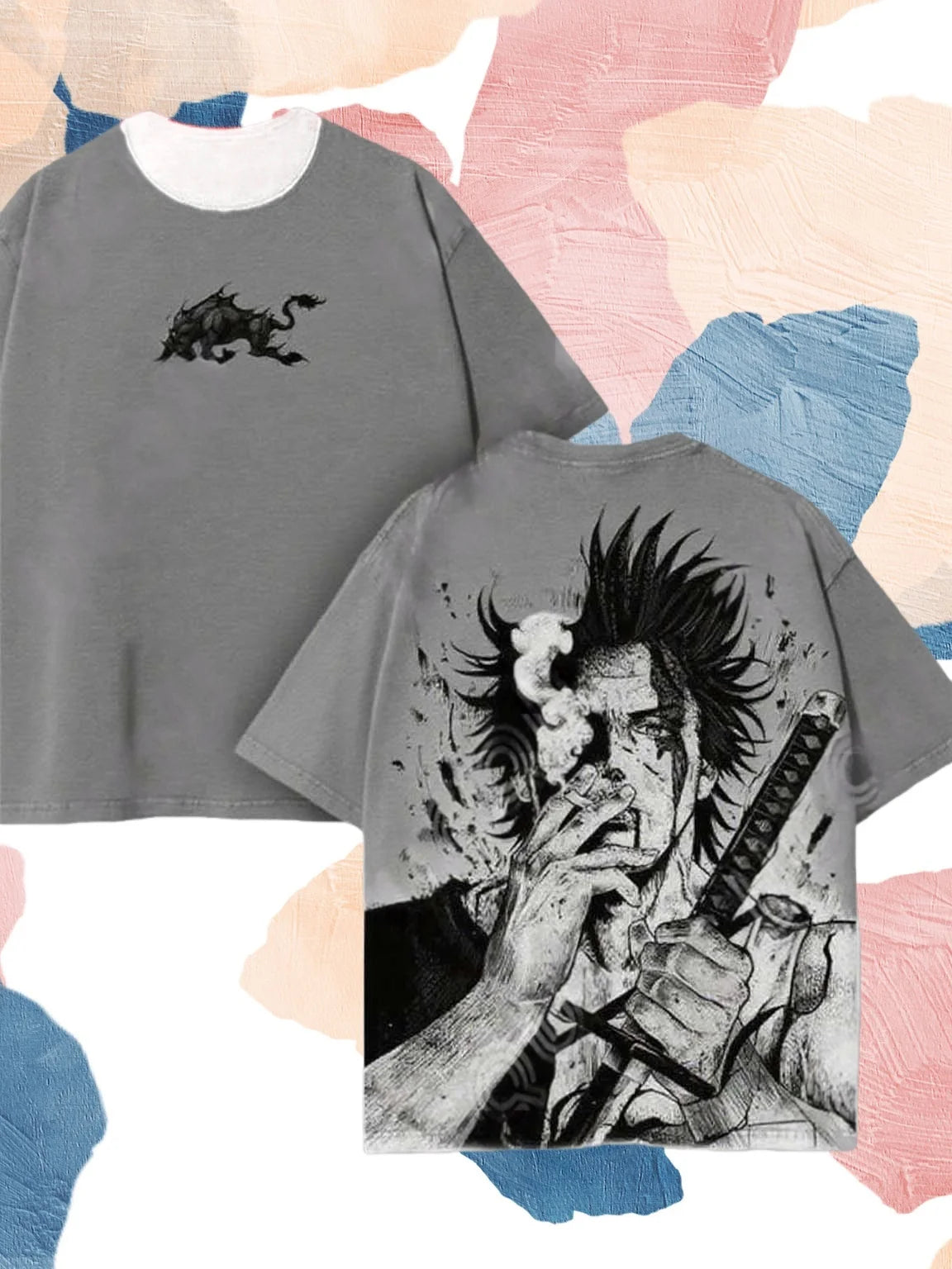 2026 Hot Yami Sukehiro Graphic Black Clover Manga T-shirt New Oversized Men and Women Casual Street Wear